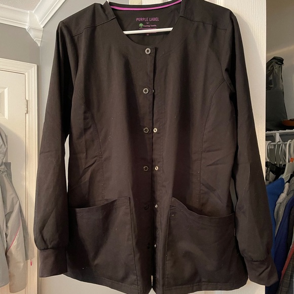 Black scrub jacket